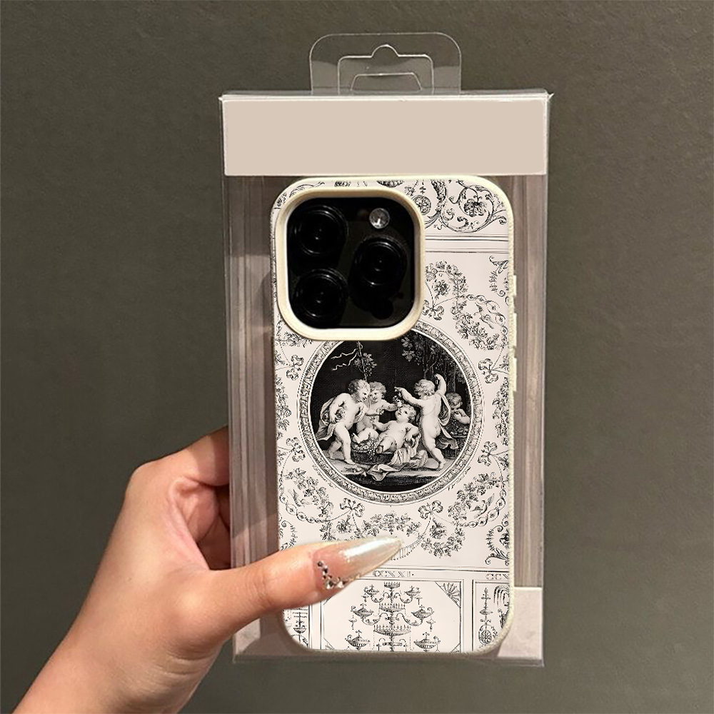 Vintage Floral Pattern Soft Case - Coque de téléphone vintage à motif