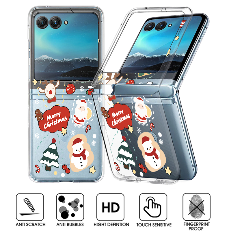 Clear Shockproof Bumper Case - Coque de téléphone transparente à motif