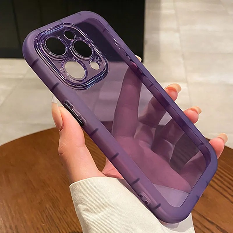 Clear Shockproof Bumper Case - Coque de téléphone transparente en silicone