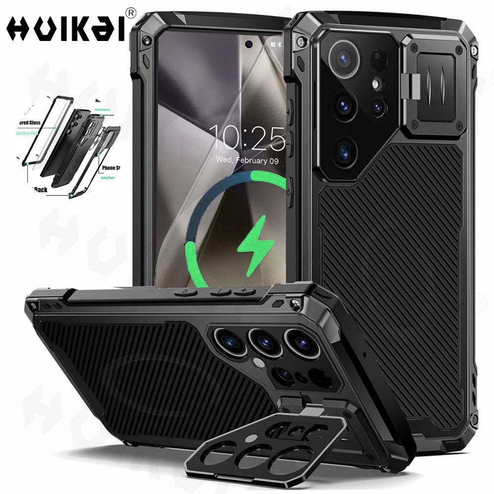 Heavy Duty 360 Full Body Protective Case - Coque pour Samsung Galaxy S24 Ultra