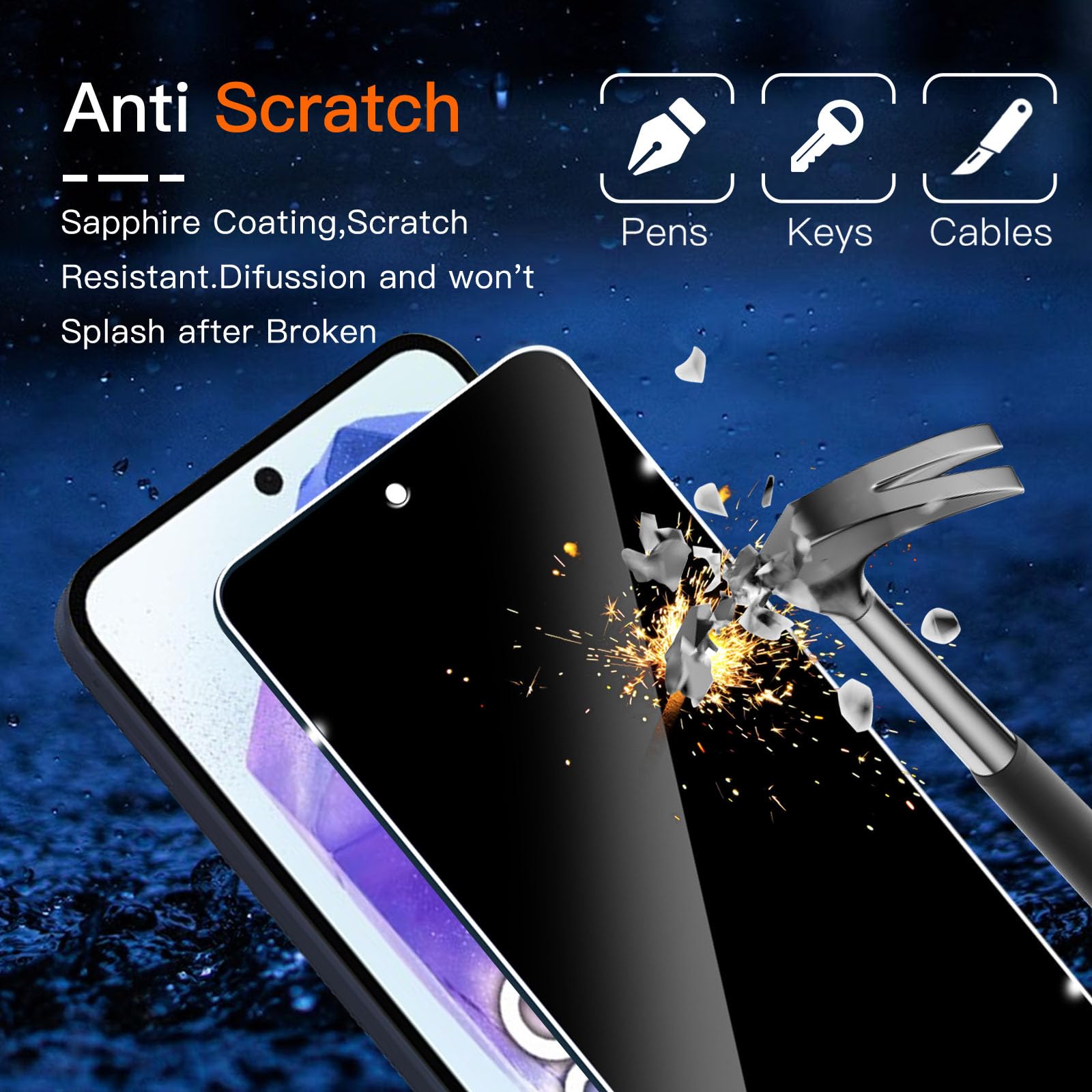 Protecteur d'écran Anti-espion - Anti Spy Privacy Glass Case avis et prix