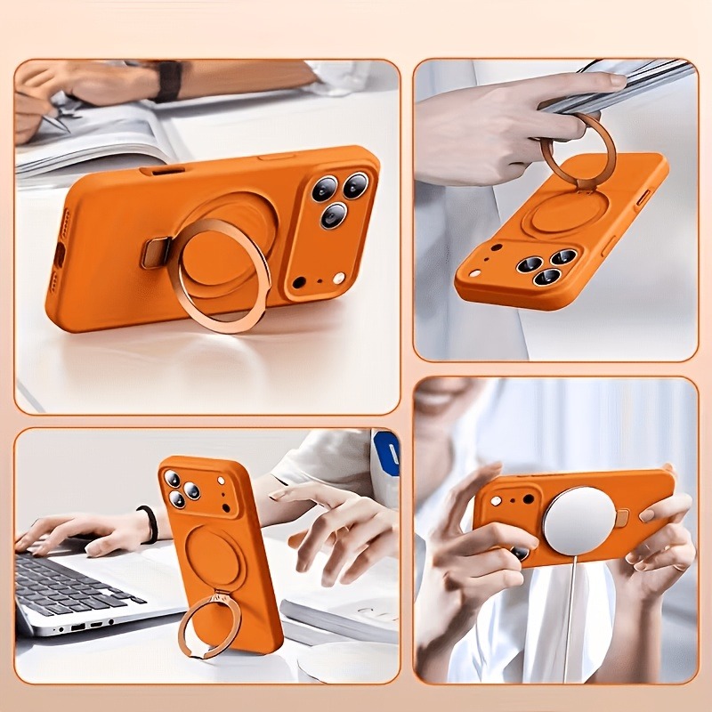 Coque de téléphone en silicone - Liquid Silicone Magnetic Phone Case avis et prix