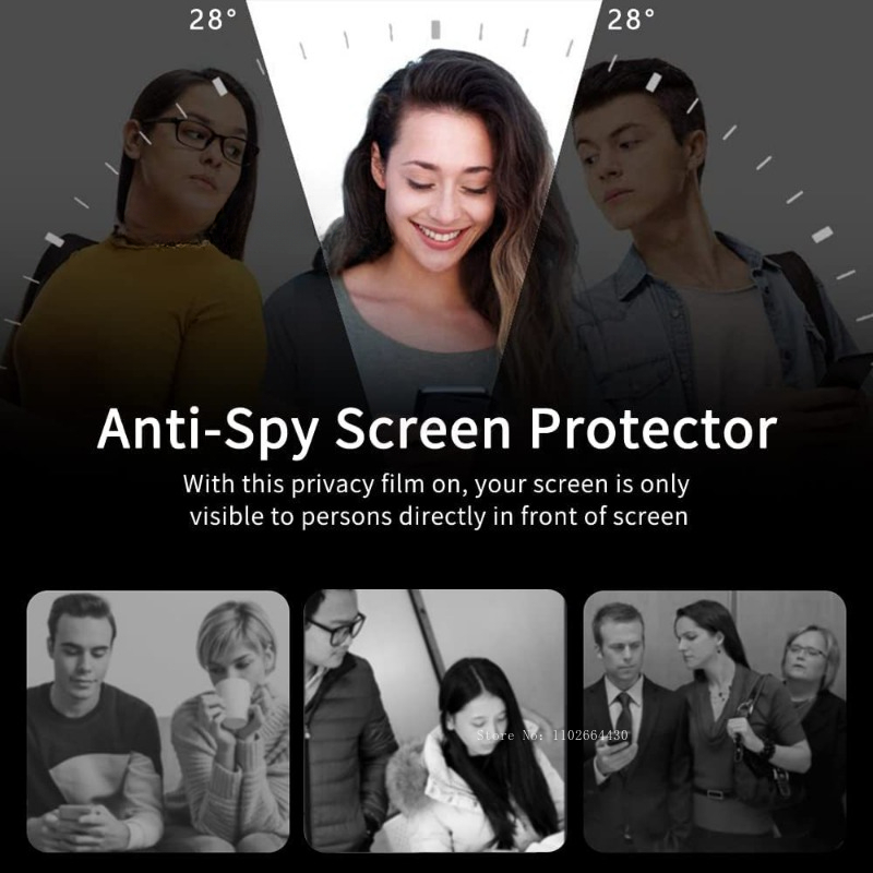 Protecteur d'écran Anti-espion - Anti Spy Privacy Glass Case avis et prix