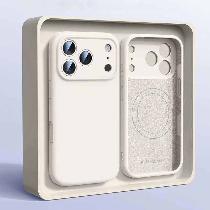 Coque de téléphone en silicone - Liquid Silicone Magnetic Phone Case avis et prix