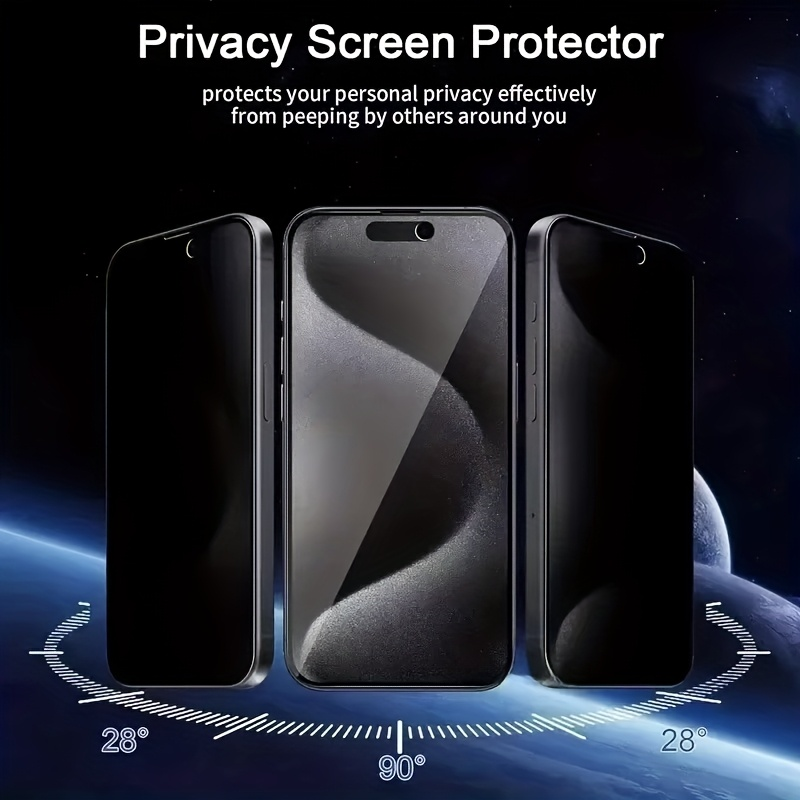 Lot de 4 protections d'écran e - Anti Spy Privacy Glass Case avis et prix