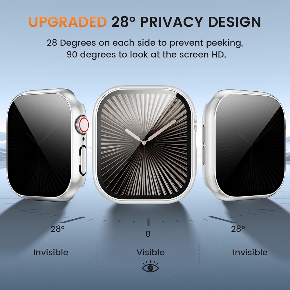 Verre + étui pour Apple Watch  - Anti Spy Privacy Glass Case avis et prix