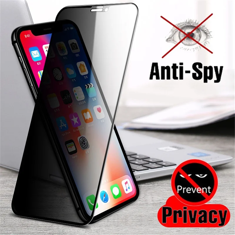 Protection d'écran en verre tr - Anti Spy Privacy Glass Case avis et prix