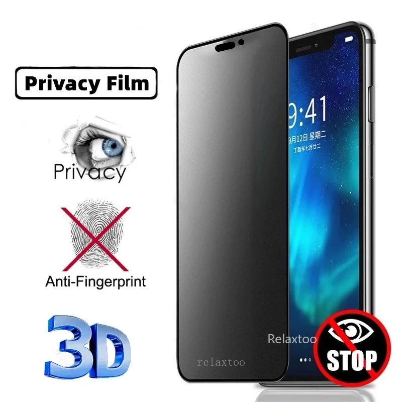 Protection d'écran en verre tr - Anti Spy Privacy Glass Case avis et prix