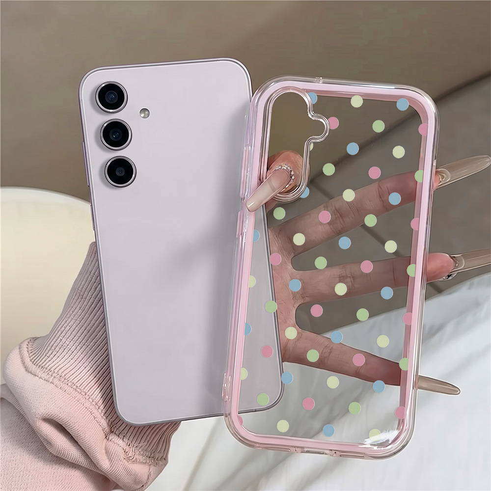 Coque de téléphone à pois colo - Clear Shockproof Bumper Case avis et prix