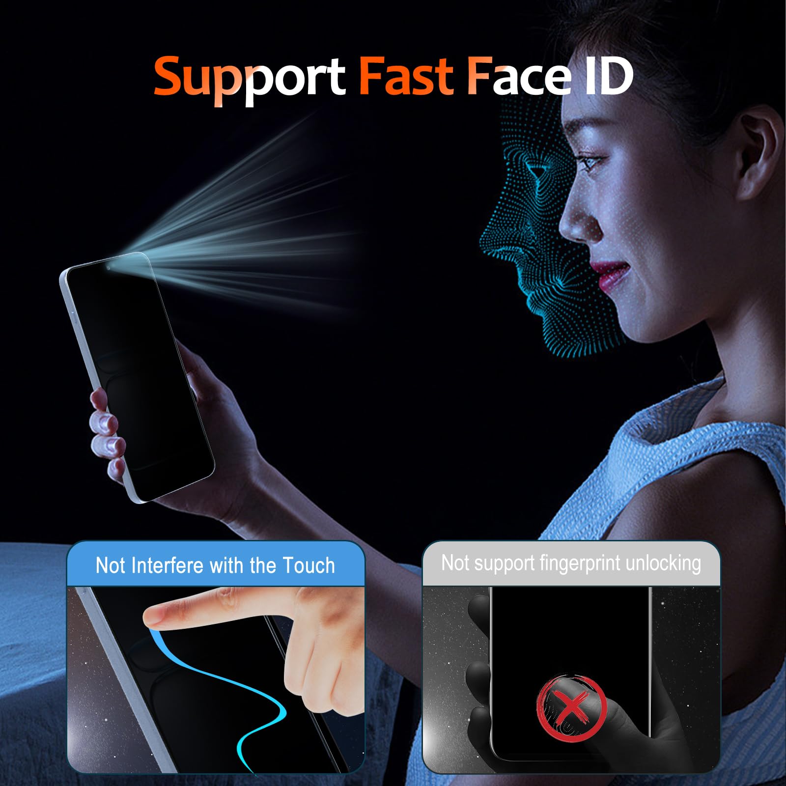 Protection d'écran anti-espion - Anti Spy Privacy Glass Case avis et prix