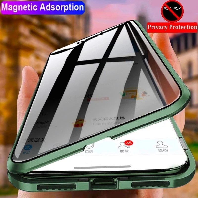 Coque de téléphone avec protec - Anti Spy Privacy Glass Case avis et prix