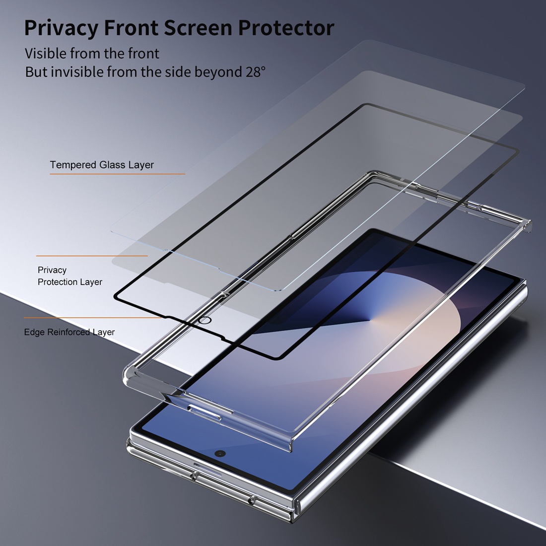 Protecteur d'écran en verre tr - Anti Spy Privacy Glass Case avis et prix