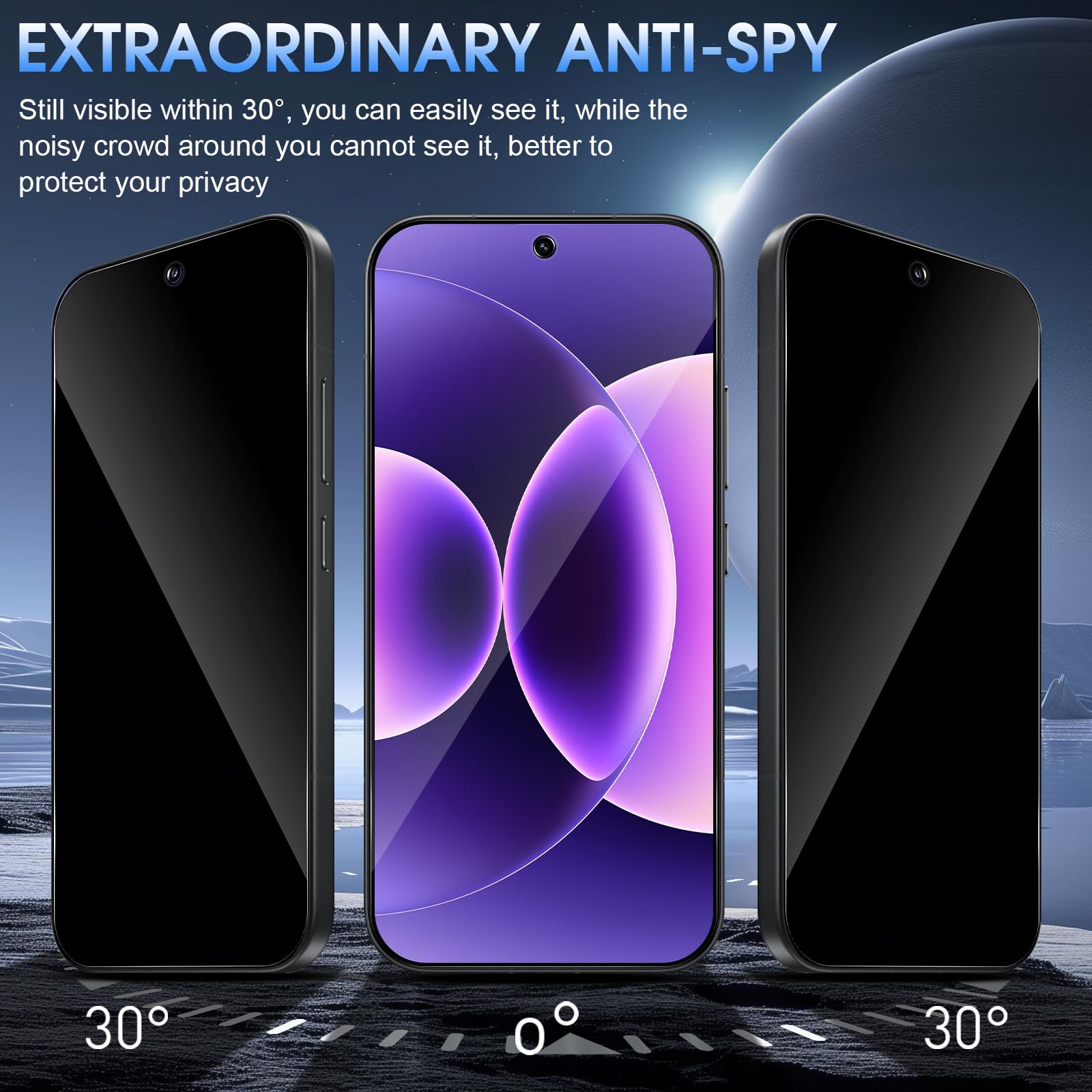 Protecteur d'écran anti-espion - Anti Spy Privacy Glass Case avis et prix