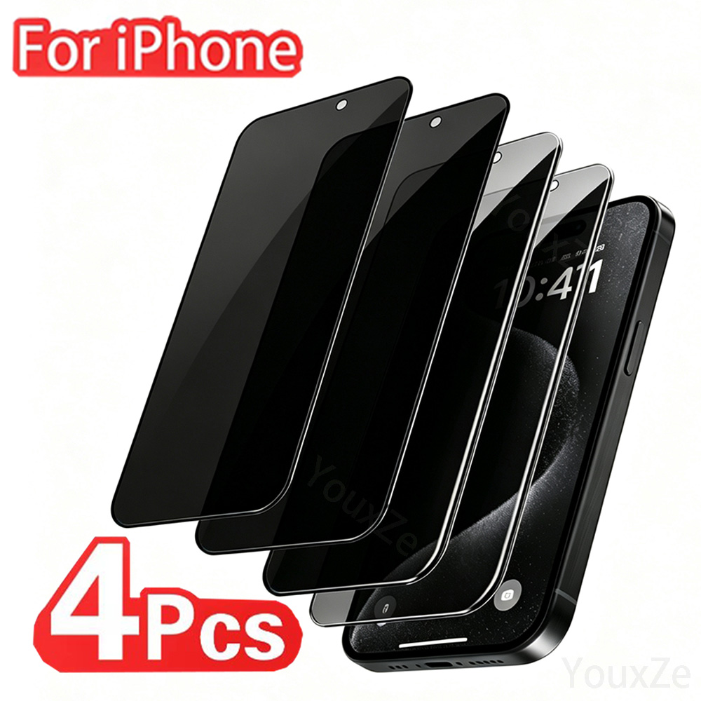 Lot de 4 protections d'écran a - Anti Spy Privacy Glass Case avis et prix