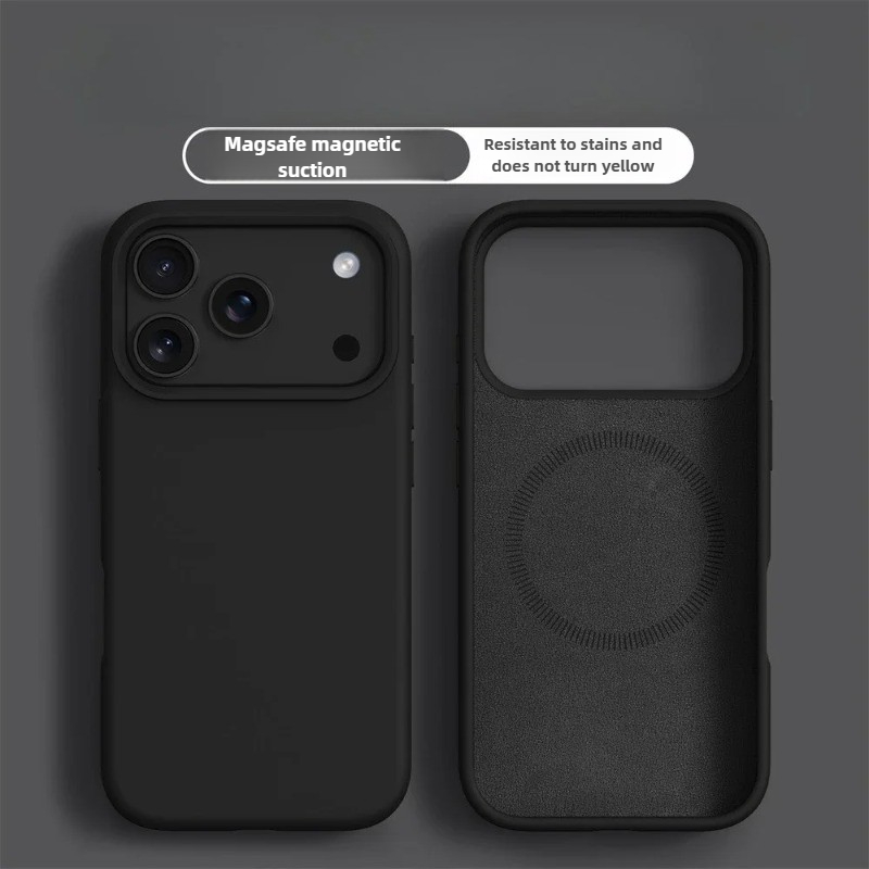 Coque de téléphone en silicone - Liquid Silicone Magnetic Phone Case avis et prix